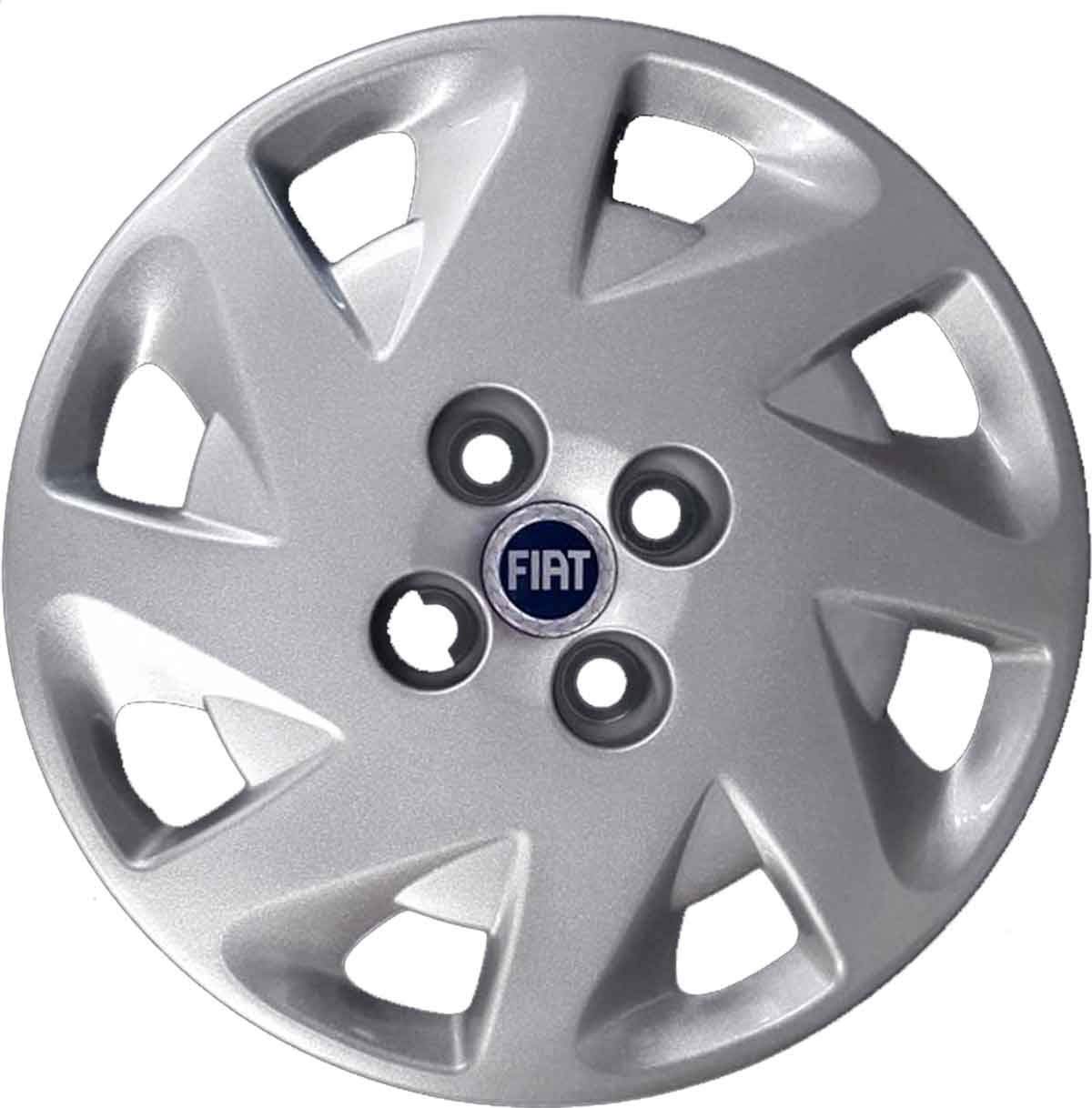 approx. 38.10 cm Grande Fiat Punto Tapacubos De Rueda Recortar Plástico cubre conjunto completo Plata sprk 15 in 